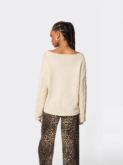 Oversized Cable Knit Sweater