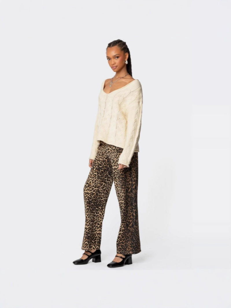 Oversized Cable Knit Sweater